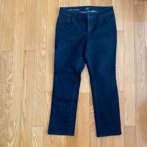 LOFT Dark Indigo Straight Leg Jeans